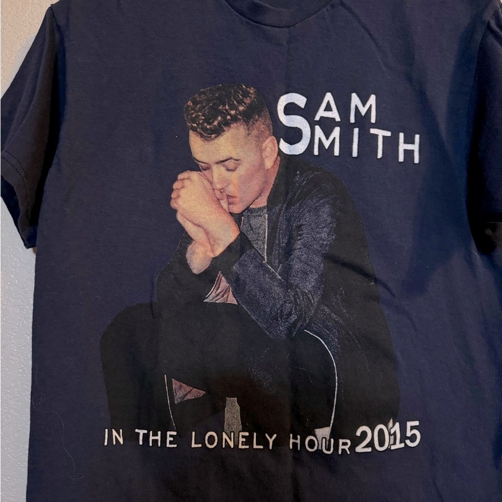 Sam Smith Tour In The Lonely Hour 2015 Tee M - Picture 2 of 3